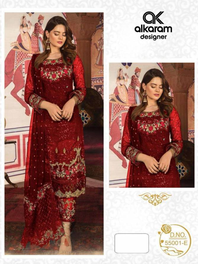 Al Karam Vol 5 Embroidery Georgette Pakistani Suit Catalog
